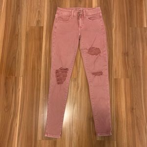 Pink Mauve American Eagle Jeans